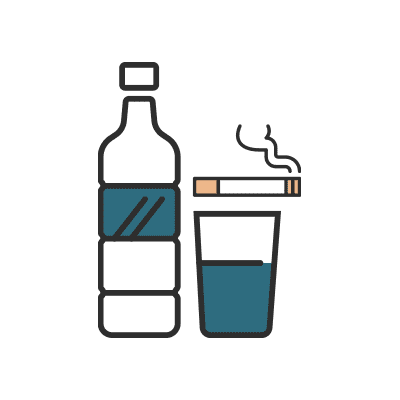 Juvederm® Family smoking and drinking icon Ocala Advanced aestheticsocala